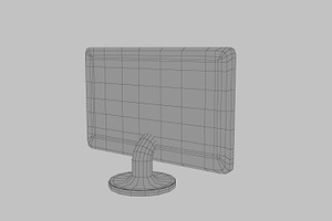 TV Screen Monitor, Simple Cartoon