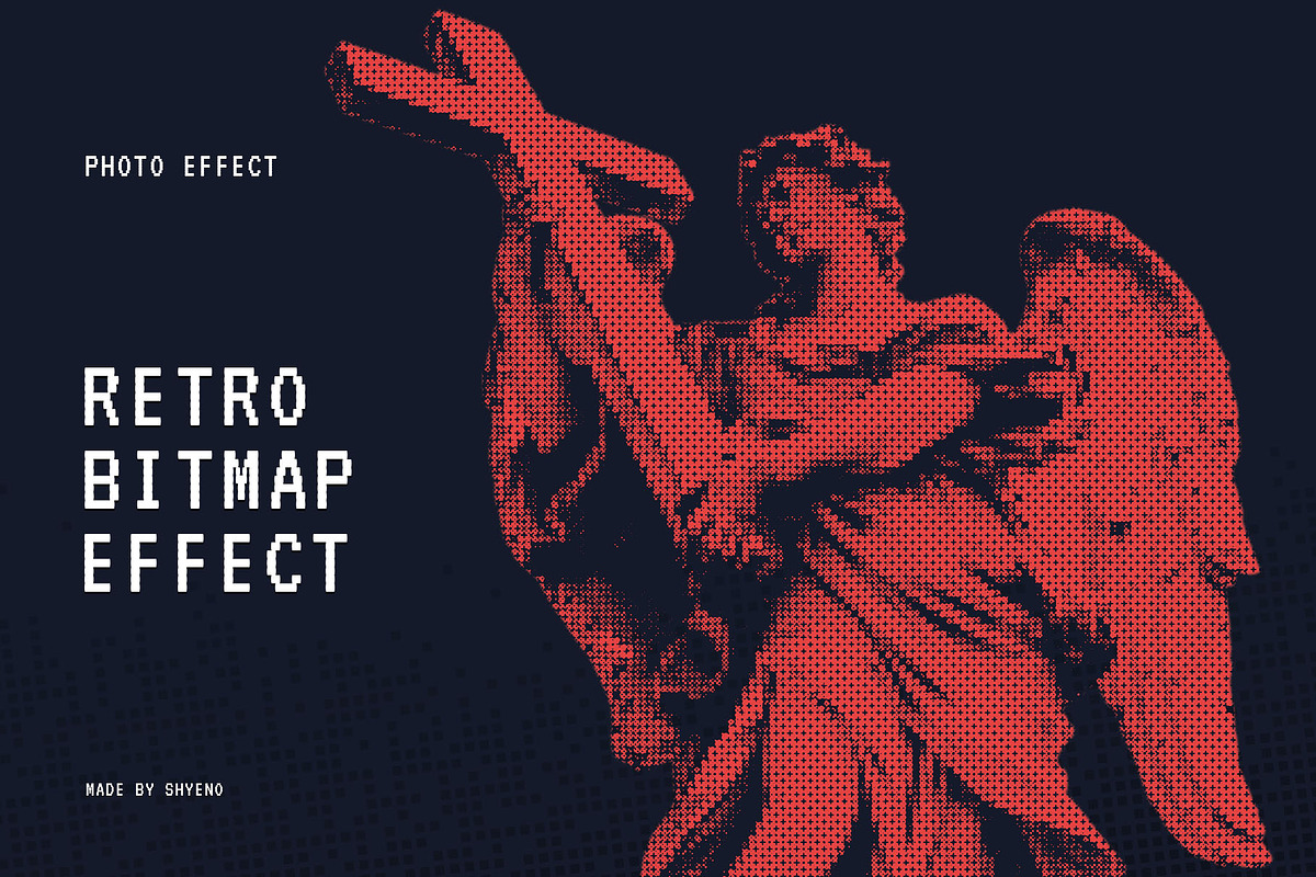 Retro Bitmap Photo Effect, a Layer Style Add-On by Shyeno (Photo 1 of 9)