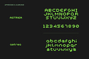 Astrea ALT - 8 Bit Pixel Game Font, a Sans Serif Font by Studio Siv (Thumbnail 3 of 6)