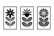 Minimal Flower Laser Cut Silhouette, an Icon by Amazin_art (Thumbnail 3 of 11)