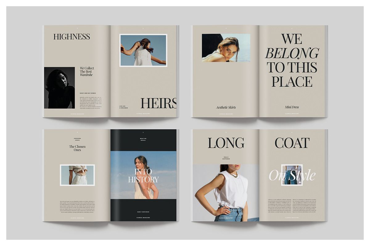 CLOREAL Creative Portfolio, a Magazine Template by Arif Tri Ananta