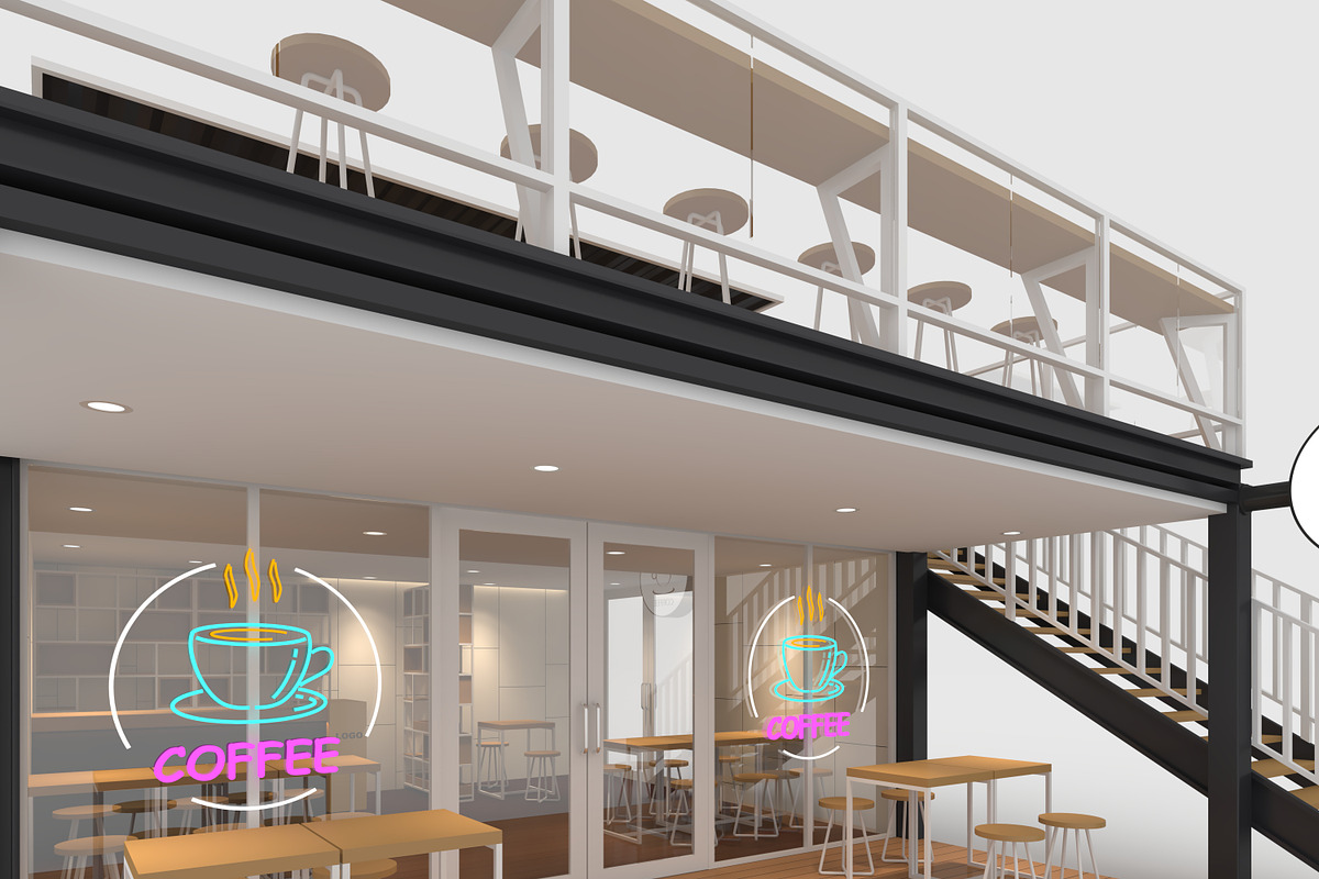 3D Model Container Cafe 7, an Architecture 3D Model by SR 3D Visual (Photo 24 of 24)