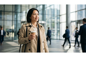 Business Woman in Office Hall, a Business Photo by CREATIVEDEF