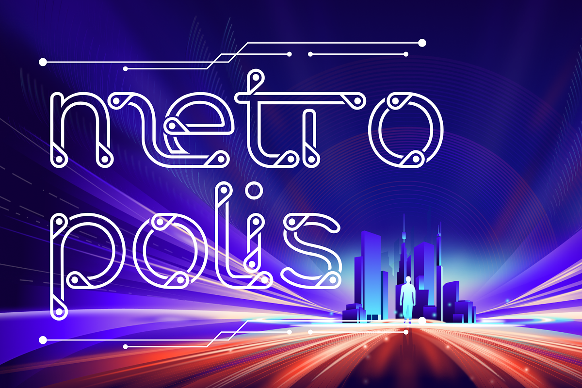 Aesthetic Titanium - Neon Tech Font, a Sans Serif Font by 177Studio (Photo 5 of 8)