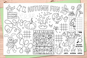 Autumn activity mats collection, an Animal Illustration by Lexi Claus (Thumbnail 2 of 6)