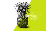 Fruit illustrations - engravings/01, a Food Illustration by Graxaim Mock-up (Thumbnail 2 of 4)