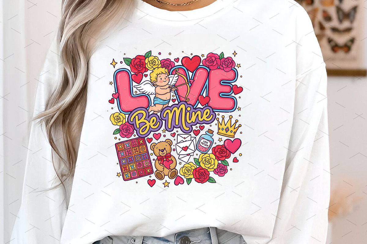 Love Be Mine Cupid,Valentine Png, an Illustration by Libby Wishes (Photo 4 of 6)