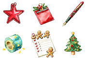 Christmas Planner Clipart, an Illustration by DreamArtGraphic (Thumbnail 5 of 5)