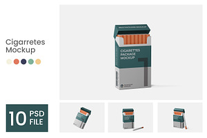 Cigarretes Mockup