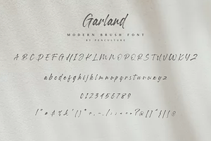 Garland - Modern Brush Font