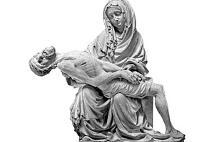 Pieta the body of Jesus and Mary, a Person Photo by BOOCYS