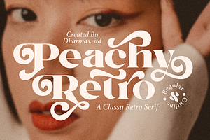 Peachy Retro - Modern Retro Serif