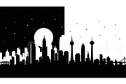 City Skyline Silhouette Bundle, an Illustration by jahid234 (Thumbnail 5 of 41)