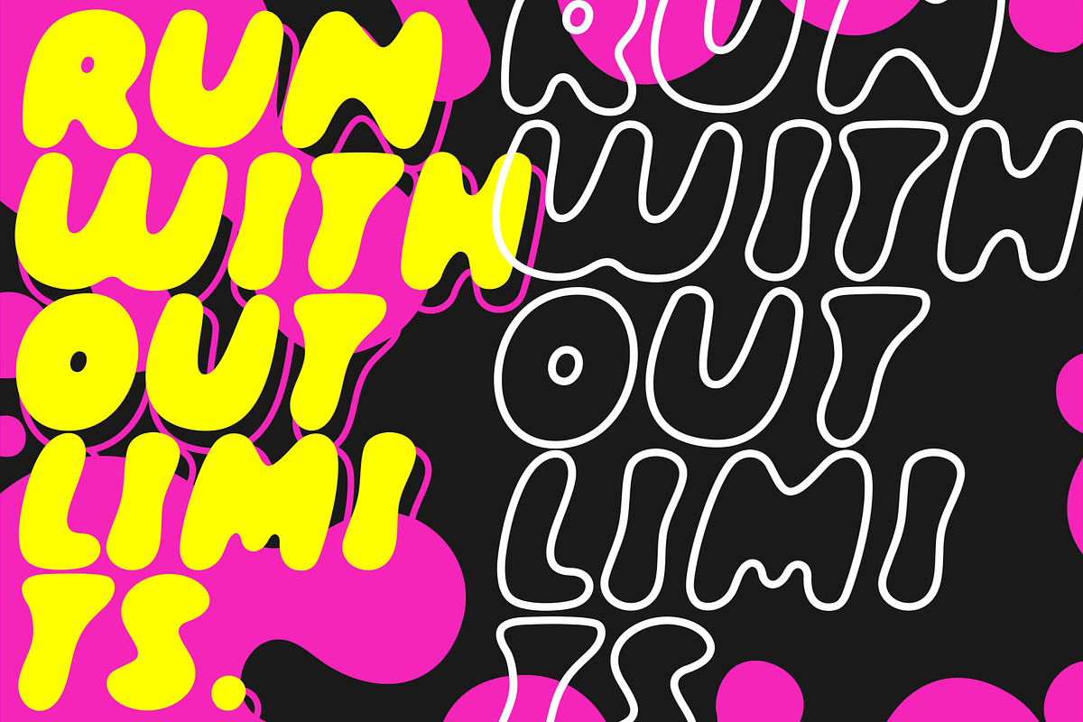 Mostly - Bubble Font, a Handwritten Font by HRDR (Photo 2 of 10)