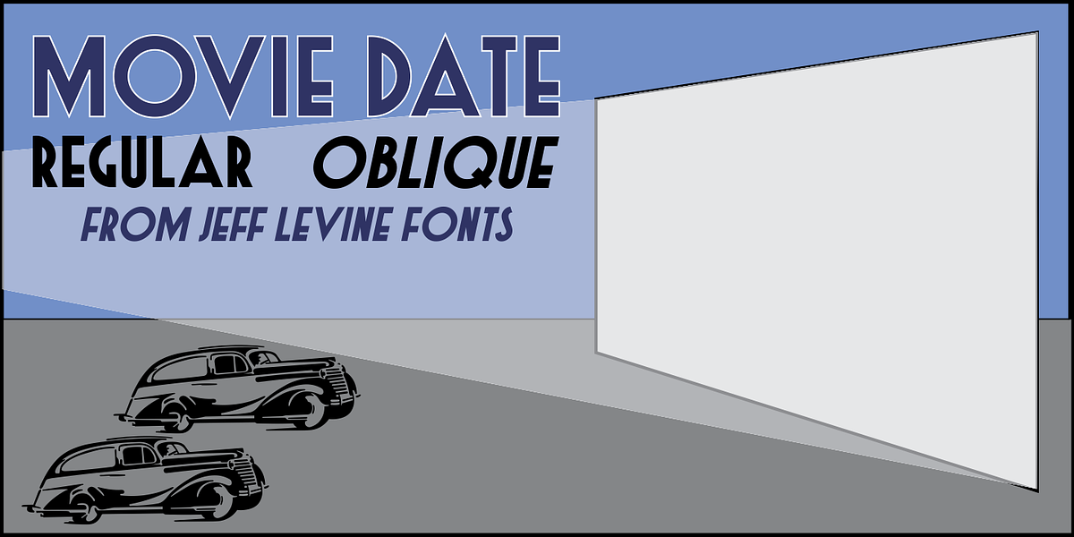 Movie Date JNL, a Sans Serif Font by Jeff Levine Fonts (Photo 1 of 5)