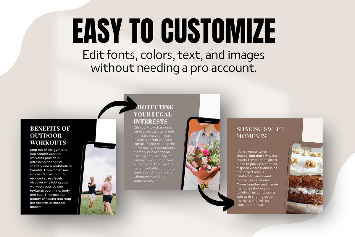 Personal Trainer Instagram Templates, a Social Media Template by EliteMatidi (Photo 8 of 9)