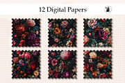 Baroque Flowers Seamless Pattern, a Pattern Graphic by Pawsitively Aesthetic (Thumbnail 3 of 3)
