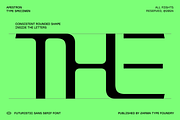 Apestron - Futuristic Font, a Sans Serif Font by Zarma Type (Thumbnail 5 of 10)