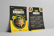 Modern 2 Page Food Menu Template, a Brochure Template by vectorlnk (Thumbnail 4 of 4)