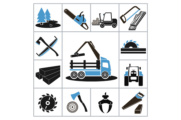 Woodworking Industry Icons