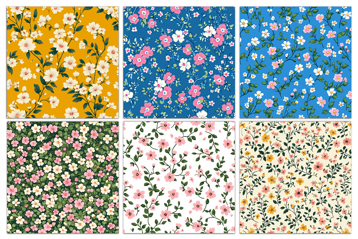 Ditsy Seamless Pattern, a Pattern Graphic by Libby Wishes