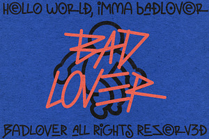 BAD LOVER FONT