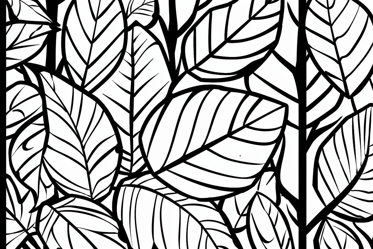Intricate Botanical Leaf Pattern, an Illustration by Amazin_art (Photo 5 of 10)
