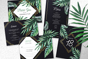 Tropical Midnight Wedding Suite, an Invitation Template by HannaSymo (Thumbnail 4 of 6)