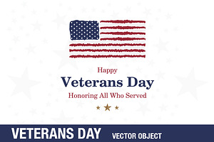 Happy Veterans Day. Greeting Card