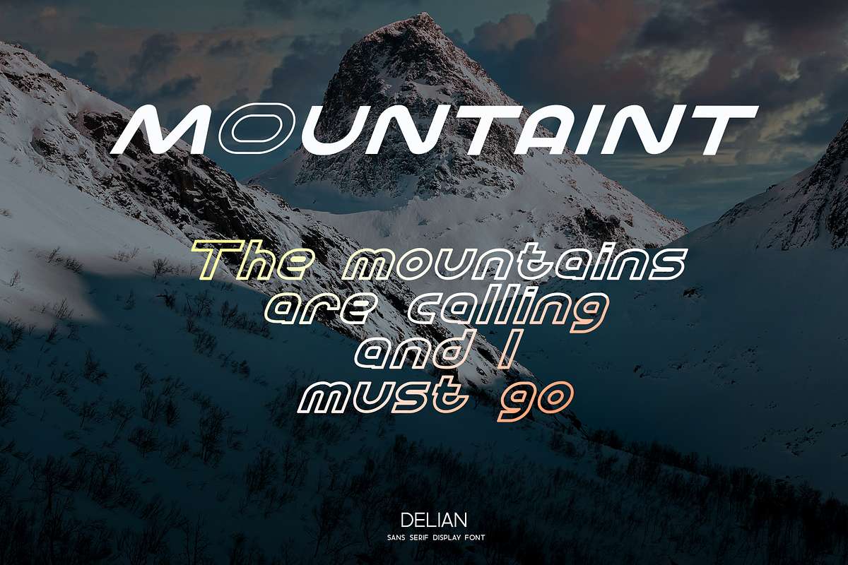 Delian - Sans Serif Font, a Sans Serif Font by ivan_artnivora (Photo 2 of 4)