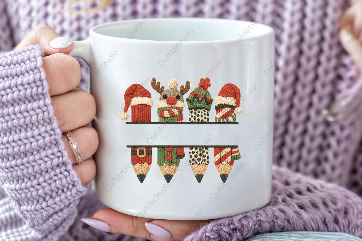 Crochet Teacher Christmas PNG, an Illustration by CraftArtStudio (Photo 2 of 4)