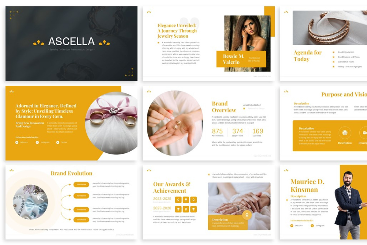 Ascella - Jewelry Keynote Template, a Presentation Template by SlideFactory (Photo 2 of 4)