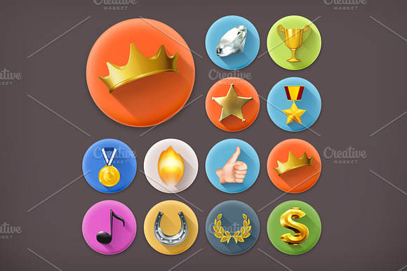 Awards And Achievement Vector Icons