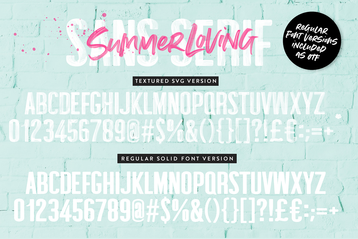 Summer Loving Font Collection, a Sans Serif Font by Nicky Laatz (Photo 30 of 43)