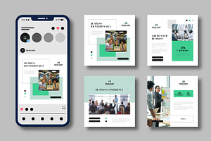 Business Social Media Post Layout, a Social Media Template by MightyDesign
