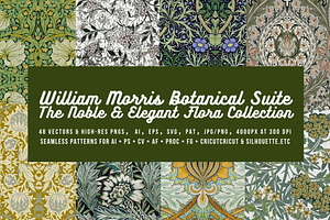 William Morris Seamless Patter 13, a Pattern Graphic by ARTOZEN DIGITAL