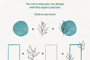 Lineart floral leaves patterns, a Texture Illustration by Dina Guiter (Thumbnail 9 of 20)