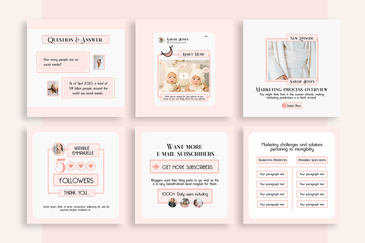 Insta Creator for Coach PS CANVA, a Social Media Template by goodesign (Photo 13 of 19)