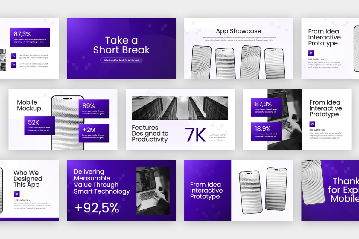 Mobile App Innovation PowerPoint, a Presentation Template by Loin Studio (Photo 4 of 4)
