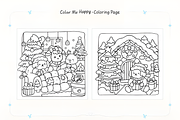 Merry Christmas Coloring Pages, a Decorative Illustration by Coco Bloom (Thumbnail 2 of 4)