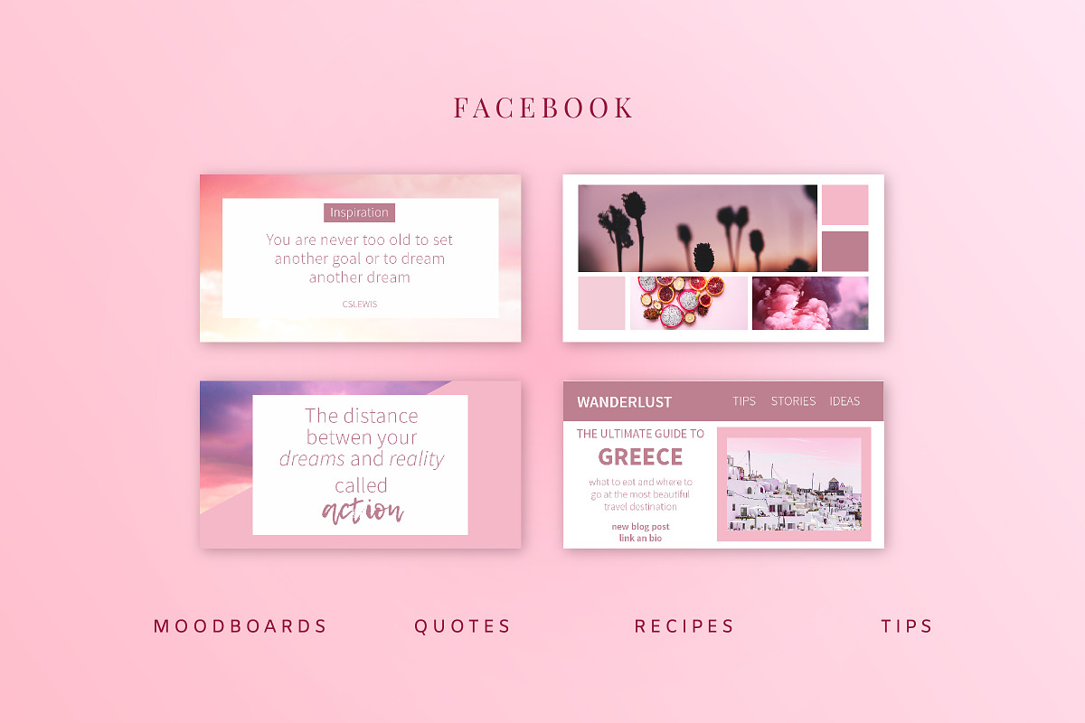 PINK | Social Media Templates Pack, a Social Media Template by Nassiie (Photo 7 of 9)