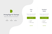 Simple Pricing Page Templates 01, an App Template by DesignBoard (Thumbnail 12 of 13)