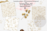 Gold Floral Graphic Collection, an Illustration by Elly Studio (Thumbnail 11 of 14)