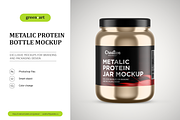 Plastic Protein Jar Mockup, a Product Mockup by Green Art (Thumbnail 2 of 8)
