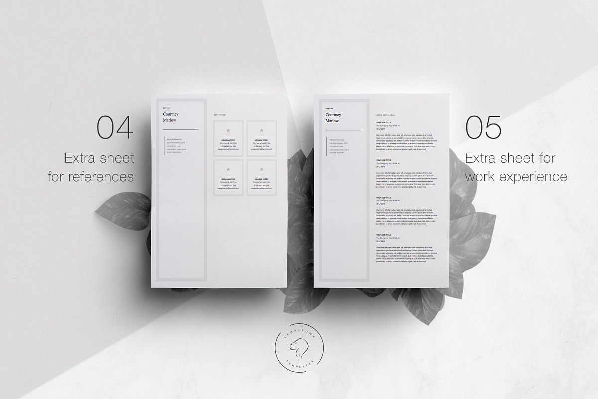 Resume Template for Word - 5 Pages, a Resume Template by Leo Resume (Photo 5 of 7)