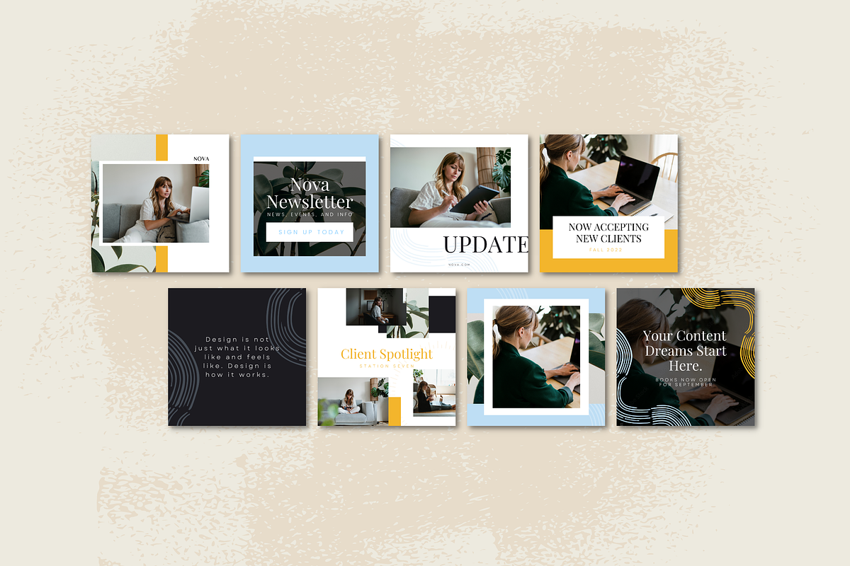 Instagram Canva Bundle - Nova, a Social Media Template by Station Seven (Photo 4 of 9)