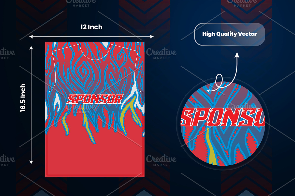 Soccer Jersey Design, a Sport Illustration by samsulpassive (Photo 3 of 3)