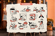 Halloween Clipart Hand-Drawn Doodles, a Decorative Illustration by Heartwarming Art (Thumbnail 7 of 10)