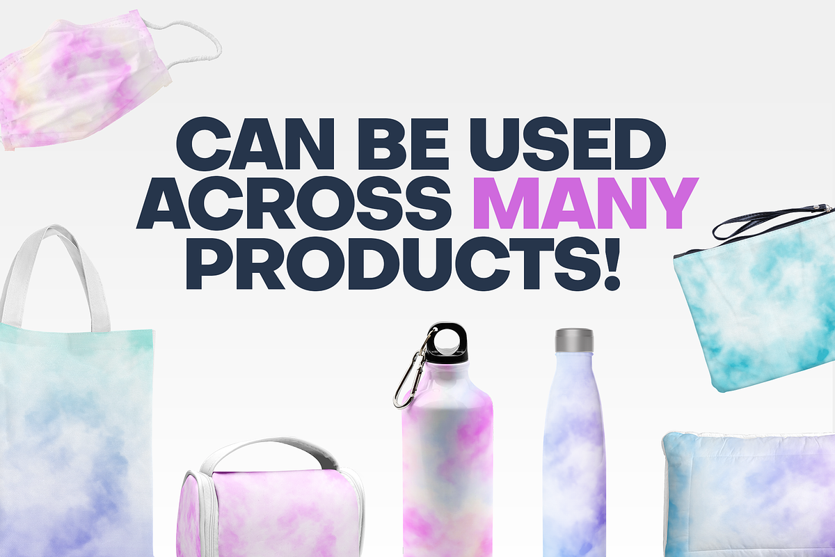 Pastel Tie-dye Patterns, a Pattern Graphic by Vaughn Studios (Photo 3 of 4)