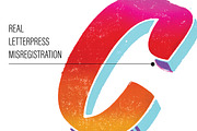 Cedric: Letterpress color font, a Font by Australian Type Foundry (Thumbnail 8 of 8)